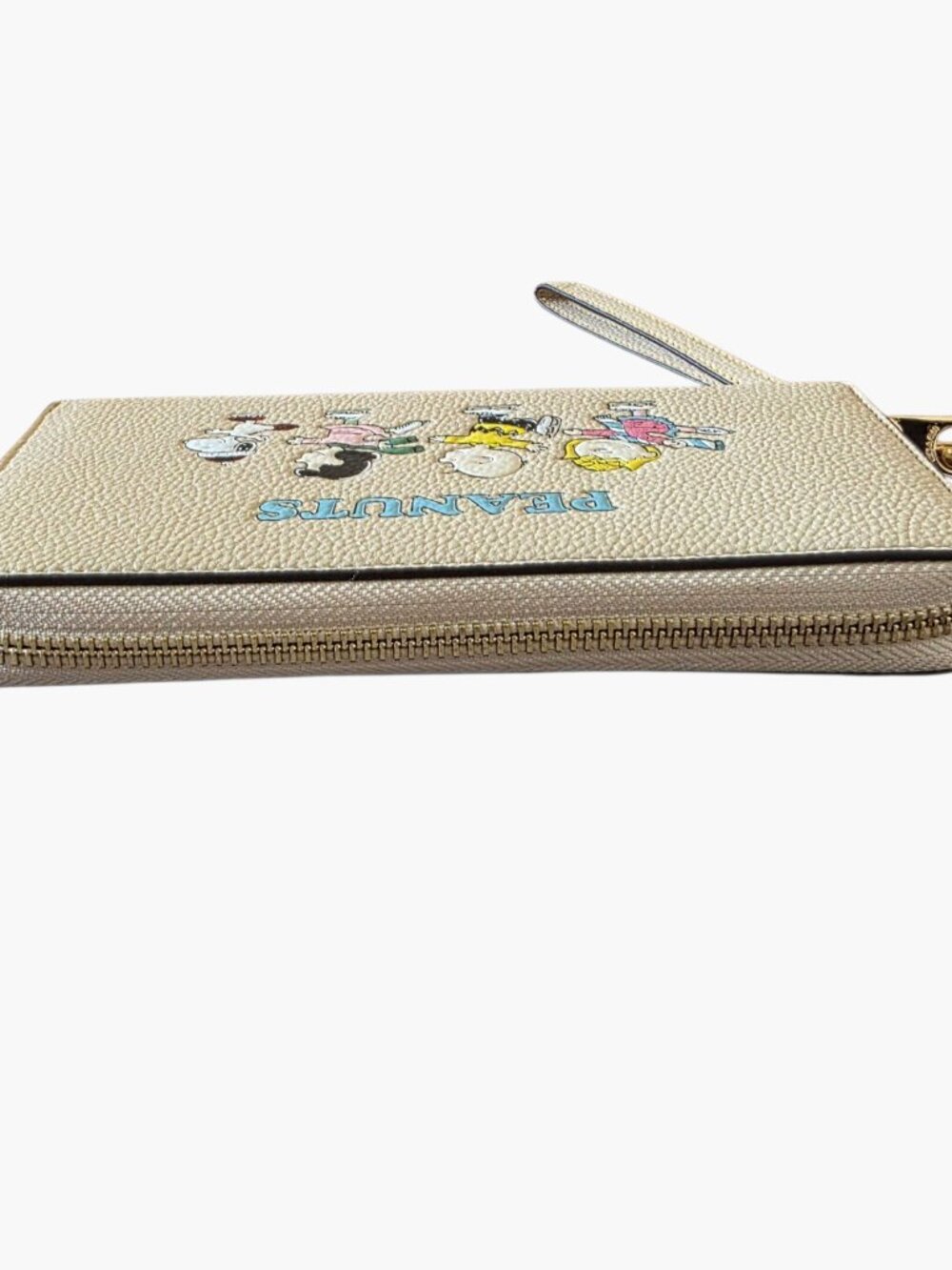 Coach x Peanuts Snoopy Long Zip Around Wallet Ivory Leather NWOT Wristlet - Picture 12 of 16